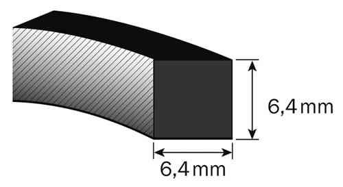 SK-Moosband 6,4 x 6,4 mm, 20m