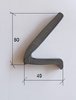 V-Profil Scheuerleiste 72x50 mm